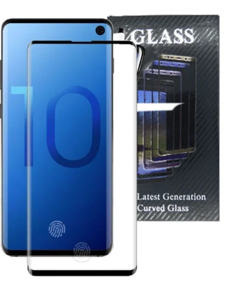 Galaxy S10 Full Adhesive Glue 3D Curved Case Friendly Tempered Glass (3D Curve / Case Friendly)