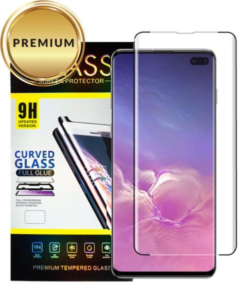 Galaxy S10 Plus Full Glue Tempered Glass (Case Friendly/3D Curved/1 Pcs)