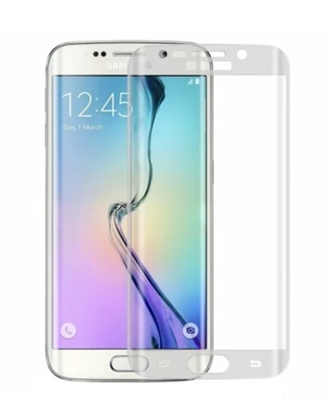 Galaxy S6 Edge Tempered Glass (BLACK) (Case Friendly/2.5D Curved/1 Pcs)