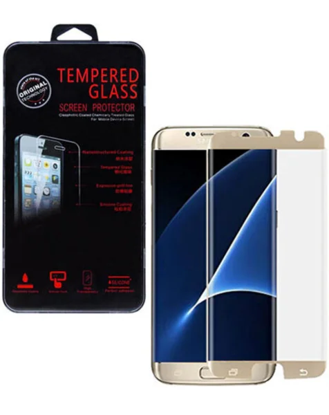 Galaxy S7 Tempered Glass (GOLD) (Case Friendly/2.5D/1 Pcs)