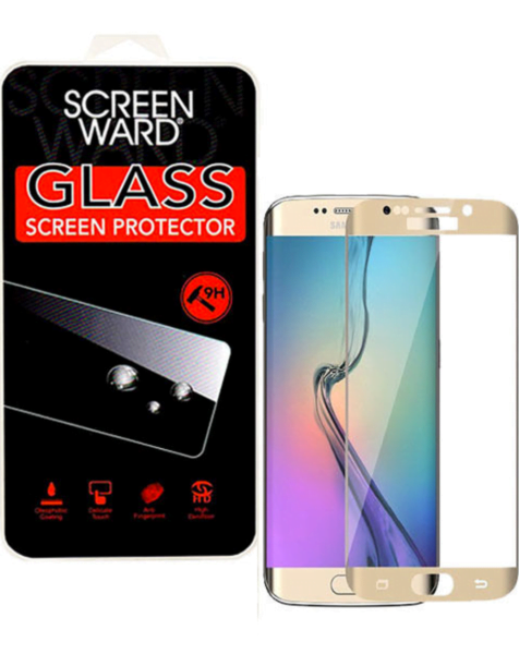 Galaxy S7 Edge Tempered Glass (GOLD) (Case Friendly/3D Curved/1 Pcs)