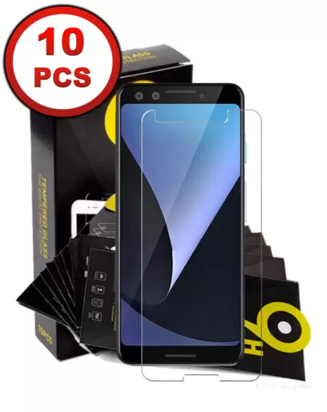 Google Pixel 3 Clear Tempered Glass (2.5D/10 Pcs)