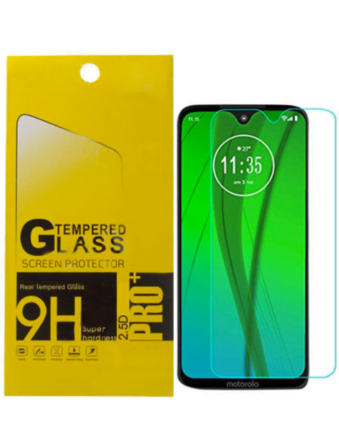 Motorola Moto G7 Play Clear Tempered Glass (2.5D/1 Pcs) Moto G7 Power Clear Tempered Glass (2.5D/1 Pcs)la Moto G7 Plus/G7 Clear Tempered Glass (2.5D/1 Pcs)