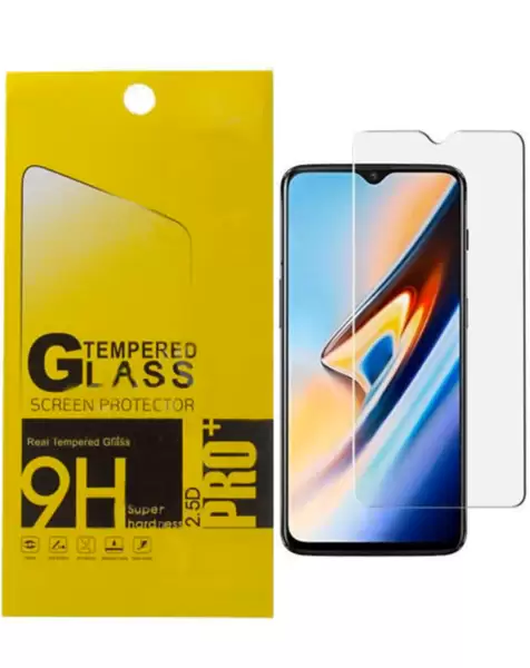 Oneplus 6T Clear Tempered Glass (2.5D/1 Pcs)