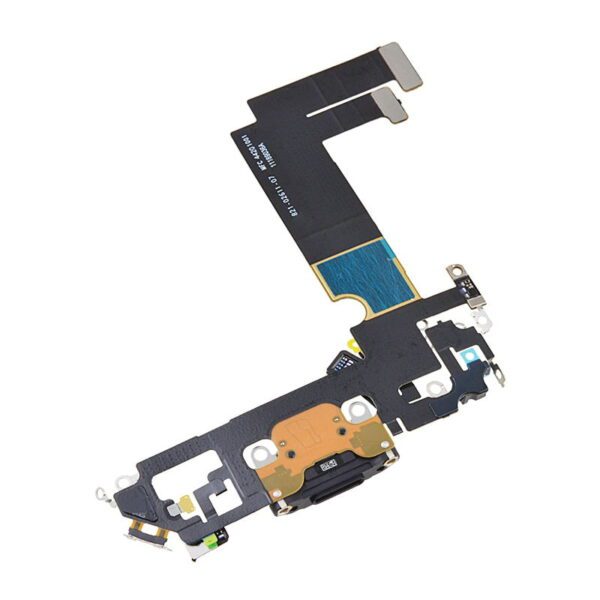 Charging Port with Flex Cable for iPhone 12 mini (High Quality) - Black