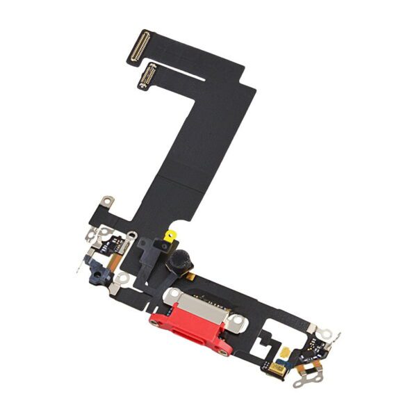 Charging Port with Flex Cable for iPhone 12 mini (High Quality) - Red