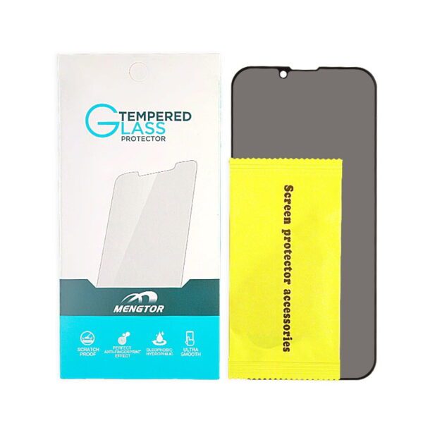 Full Cover Privacy Tempered Glass Screen Protector for iPhone 14/ 13/ 13 Pro(6.1 inches) (Retail Packaging)