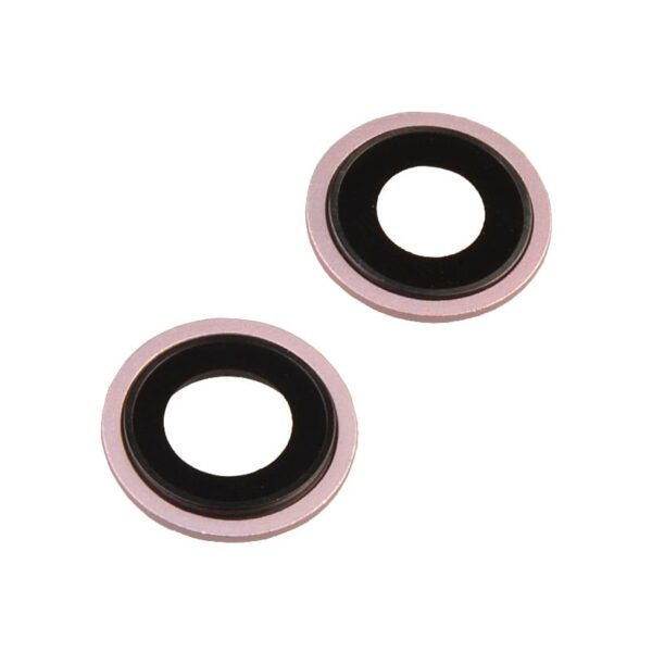 Rear Camera Glass Lens and Cover Bezel Ring for iPhone 13/ 13 Mini (2 Pcs/set) - Pink