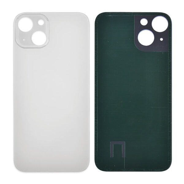 Back Glass Cover with Adhesive for iPhone 13 - Starlight(No Logo/ Big Hole)