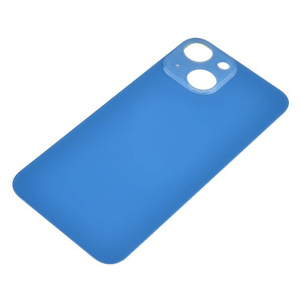 Back Glass Cover with Adhesive for iPhone 13 mini - Blue(No Logo/ Big Hole)