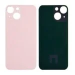 Back Glass Cover with Adhesive for iPhone 13 mini - Pink(No Logo/ Big Hole)