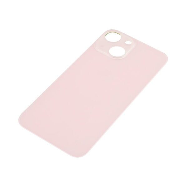 Back Glass Cover with Adhesive for iPhone 13 mini - Pink(No Logo/ Big Hole)