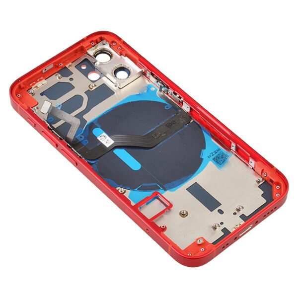 Back Housing with Small Parts Pre-installed for iPhone 12 mini(for America Version)(No Logo) - Red