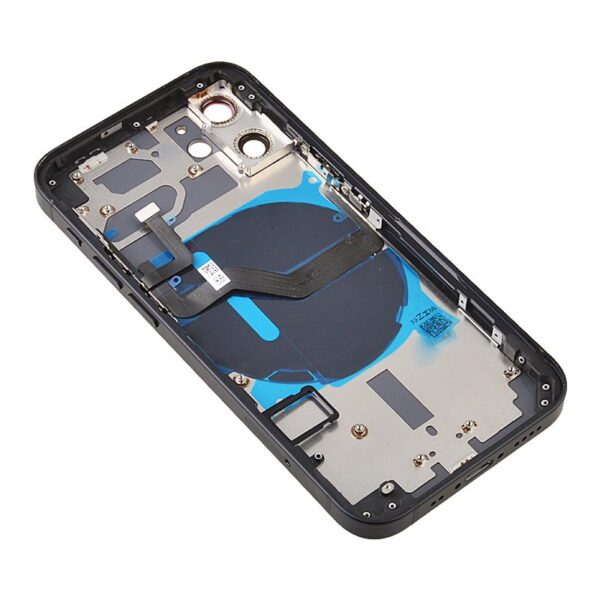 Back Housing with Small Parts Pre-installed for iPhone 12 mini(for America Version)(No Logo) - Black