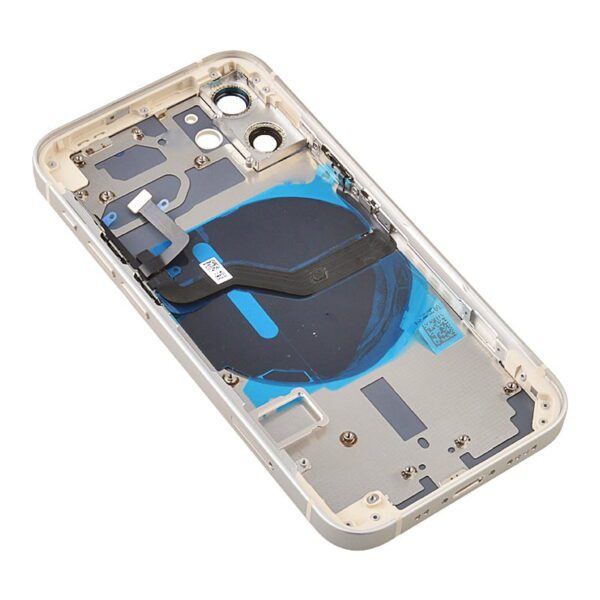 Back Housing with Small Parts Pre-installed for iPhone 12 mini(for America Version)(No Logo)- White