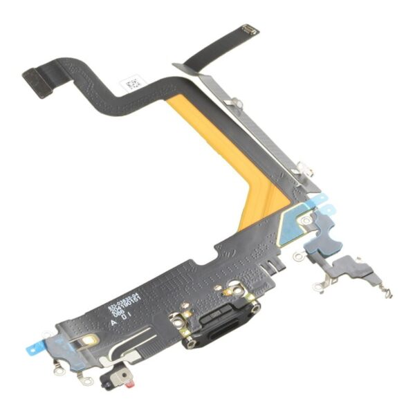 Charging Port with Flex Cable for iPhone 14 Pro Max (High Quality) - Black
