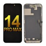 OLED Screen Digitizer Assembly With Frame for iPhone 14 Pro Max (Super High Quality) - Black